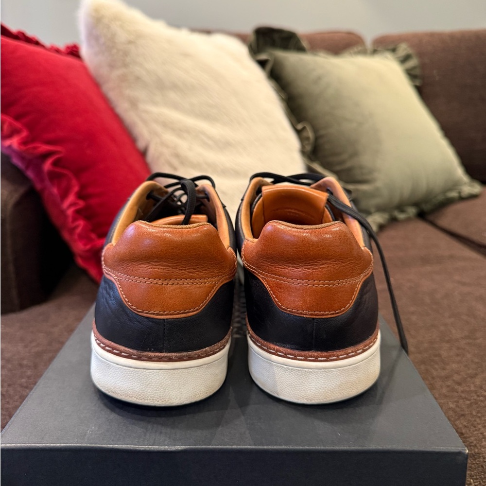 Allen Edmonds Alpha leather lace-up sneakers - Picture 3 of 6